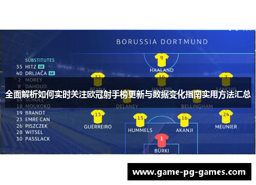 全面解析如何实时关注欧冠射手榜更新与数据变化指南实用方法汇总 全面解析如何实时关注欧冠射手榜更新与数据变化指南实用方法汇总