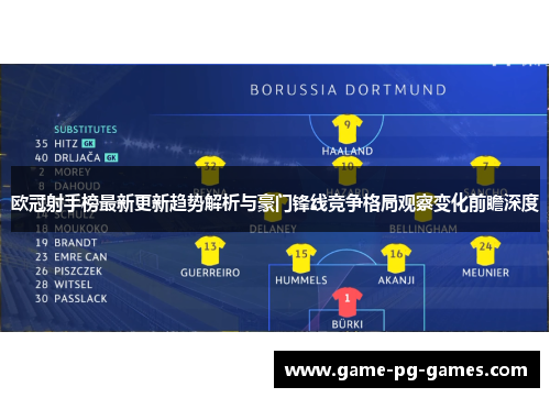 欧冠射手榜最新更新趋势解析与豪门锋线竞争格局观察变化前瞻深度 欧冠射手榜最新更新趋势解析与豪门锋线竞争格局观察变化前瞻深度